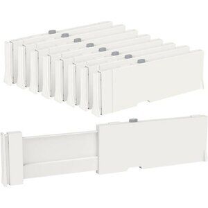 Adjustable Drawer Dividers 8 Pack Expandable Closet Dresser Organizer Set